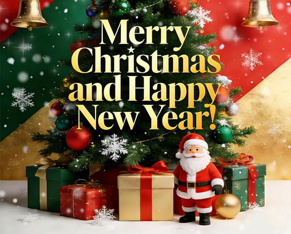 Vánoční pozdravy: Veselé Vánoce a šťastný nový rok!